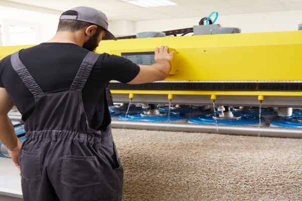 Fabrikada Halı Yıkama